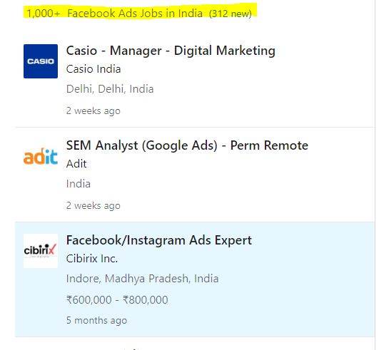 LinkedIn Jobs - Facebook Ads